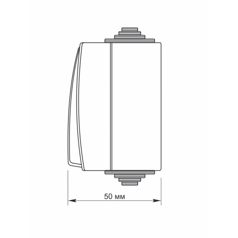 Вимикач Videx BINERA IP65 зовнішній 1кл сірий (VF-BNW11-36125) - фото 5