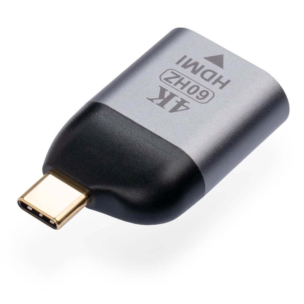 Перехідник Type-C Male to HDMI 2.0 4K60Hz compact Vinga (VCPATCHDMI2C) - фото 2 Перехідник Type-C Male to HDMI 2.0 4K60Hz compact Vinga (VCPATCHDMI2C) - фото 2