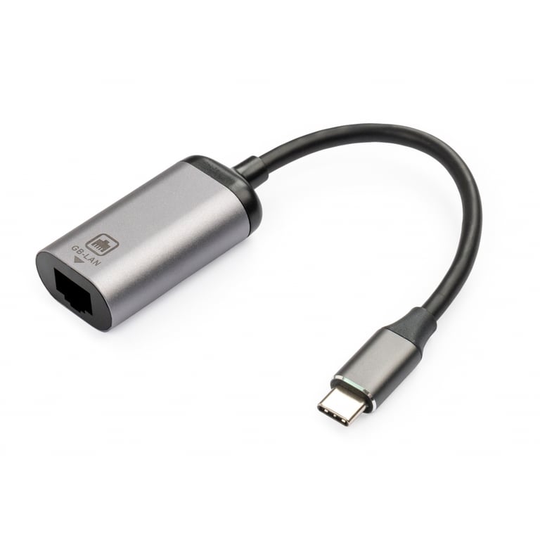 Перехідник USB-C to RJ45 Ethernet 1000Mbps Vinga (VCPATCLGB) - фото 1