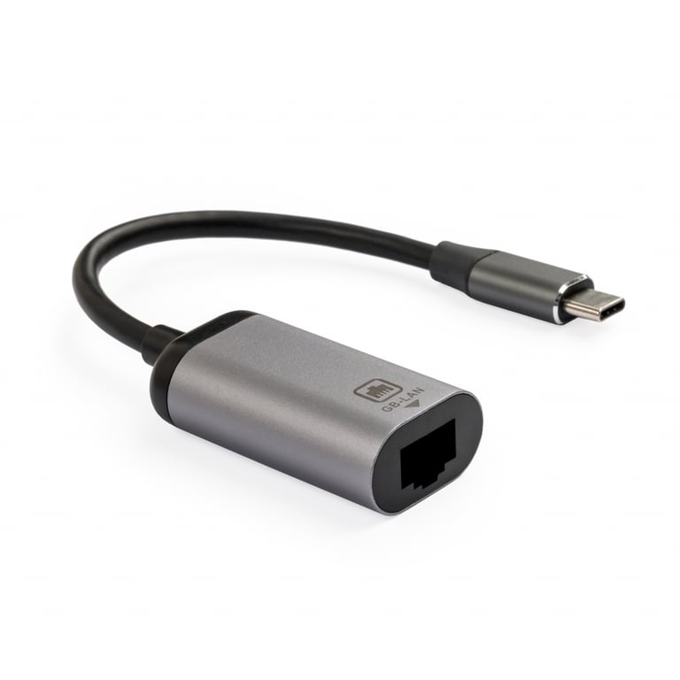 Перехідник USB-C to RJ45 Ethernet 1000Mbps Vinga (VCPATCLGB) - фото 2
