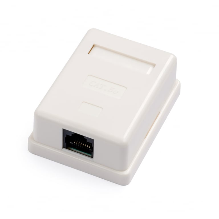 Комп'ютерна розетка RJ45x1 UTP cat.5e 8P8C Vinga (VCPRJ45O1NE) - фото 1