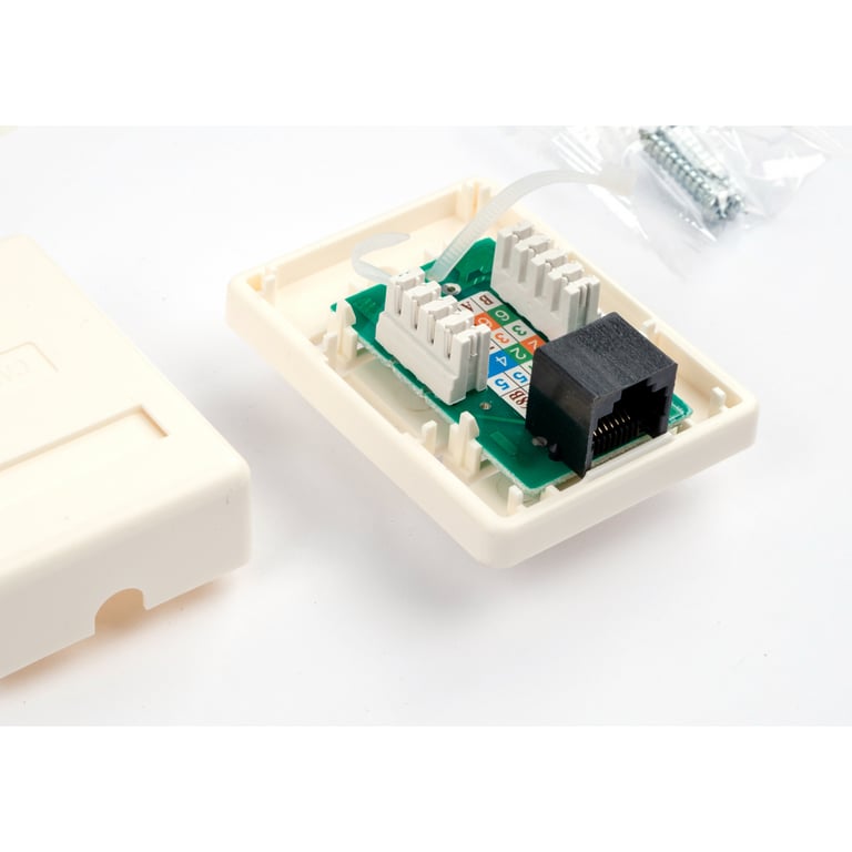 Комп'ютерна розетка RJ45x1 UTP cat.5e 8P8C Vinga (VCPRJ45O1NE) - фото 4