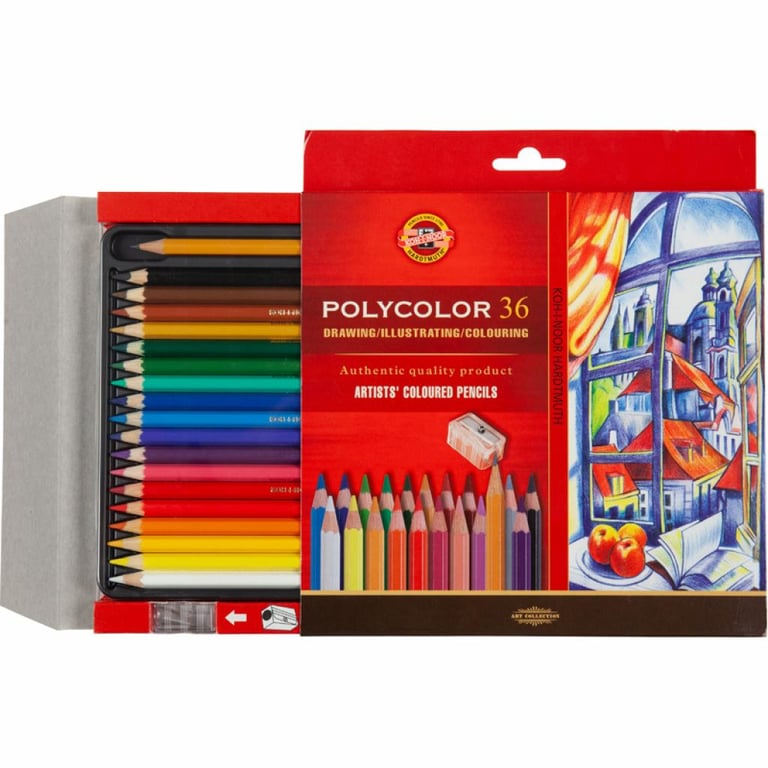 Олівці кольорові Koh-i-Noor Polycolor художні 36 кольорів (3835) - фото 3