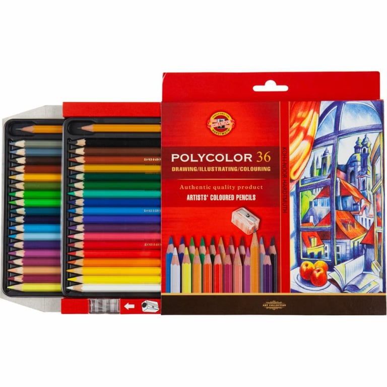 Олівці кольорові Koh-i-Noor Polycolor художні 36 кольорів (3835) - фото 4