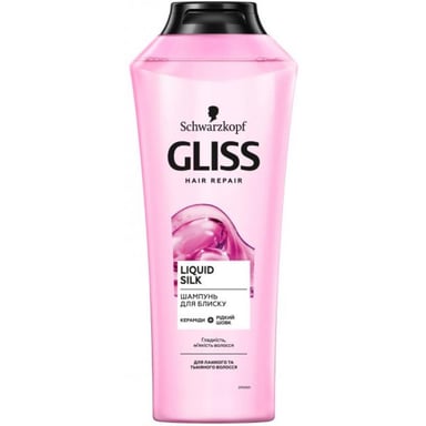 Шампунь Gliss Liquid Silk для ламкого та тьмяного волосся 400 мл (9000100549592) - фото 1