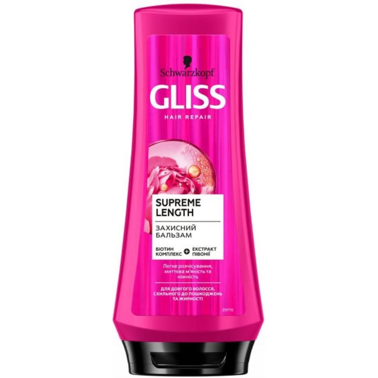 Кондиціонер для волосся Gliss Supreme Length для довгого волосся 200 мл (9000101201185) - фото 1