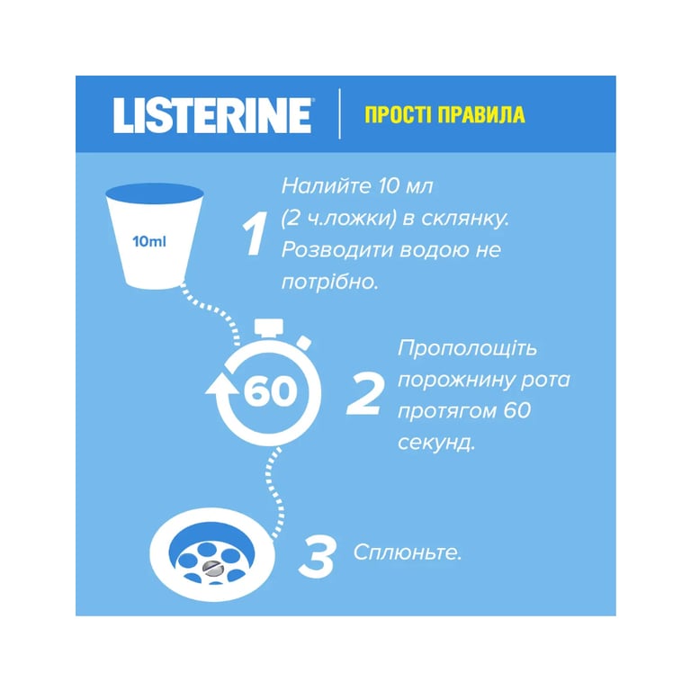 Ополіскувач для порожнини рота Listerine Ультравибілювання 500 мл (3574661491776) - фото 5