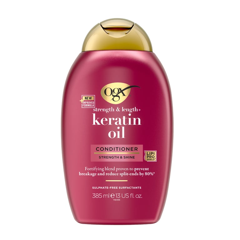 Кондиціонер для волосся OGX Keratin Oil проти ламкості з кератиновою олією 385 мл (0022796977526) - фото 1