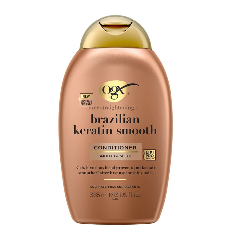 Кондиціонер для волосся OGX Brazilian Keratin Smooth для зміцнення волосся 385 мл (0022796976024) - фото 1
