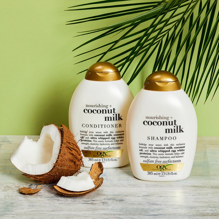 Шампунь OGX Coconut Milk Поживний з кокосовим молоком 385 мл (0022796970053) - фото 7