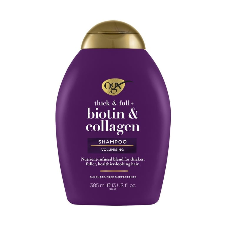 Шампунь OGX Biotin&Collagen для позбавлених об'єму, тонк. волосся 385 мл (0022796976703) - фото 1