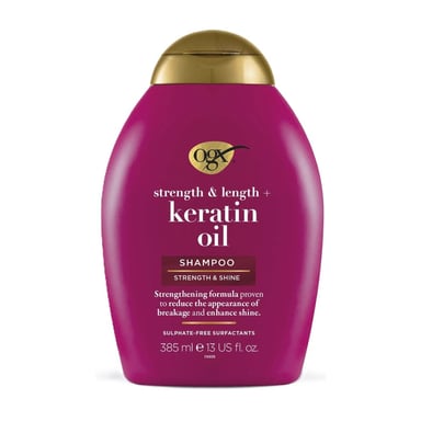 Шампунь OGX Keratin Oil проти ламкості з кератиновою олією 385 мл (0022796977519) - фото 1