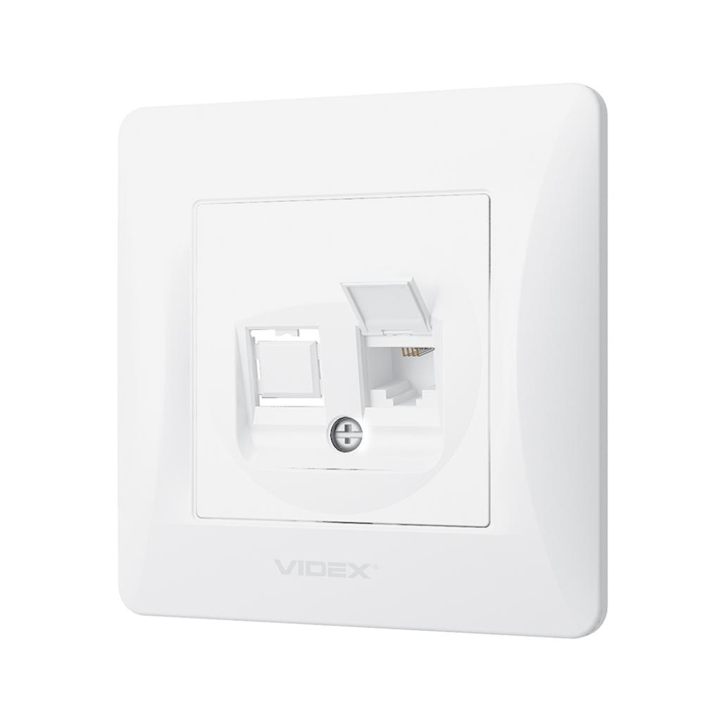 Телефонна розетка Videx BINERA CAT3 (VF-BNSK1TF3-W) - фото 2 Телефонна розетка Videx BINERA CAT3 (VF-BNSK1TF3-W) - фото 2