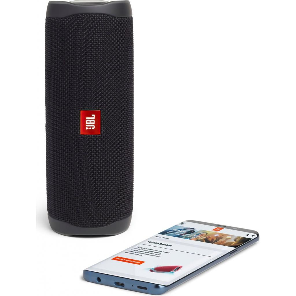 Акустична система JBL Flip 5 Black (JBLFLIP5BLKEU) - фото 6 Акустична система JBL Flip 5 Black (JBLFLIP5BLKEU) - фото 6