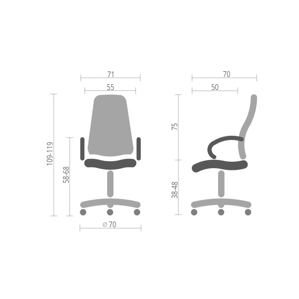 Офісне крісло Аклас Атлант MP Чорне (10024326) - фото 6 Офісне крісло Аклас Атлант MP Чорне (10024326) - фото 6