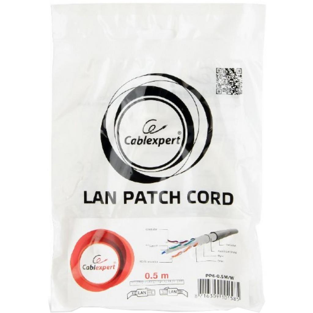 Патч-корд Cablexpert 1м FTP cat 6, white (PP6-1M/W) - фото 3 Патч-корд Cablexpert 1м FTP cat 6, white (PP6-1M/W) - фото 3