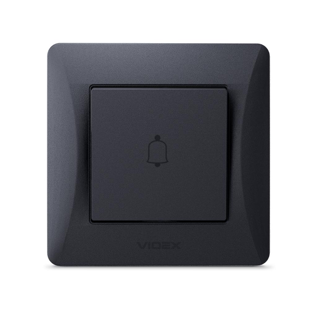Кнопка дзвінка Videx BINERA 1кл чорний графіт (VF-BNDB1-BG) - фото 1 Кнопка дзвінка Videx BINERA 1кл чорний графіт (VF-BNDB1-BG) - фото 1