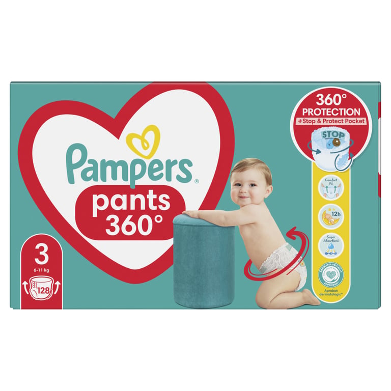 Підгузки Pampers Pants Midi Розмір 3 (6-11 кг) 128 шт. (8006540069417) - фото 2