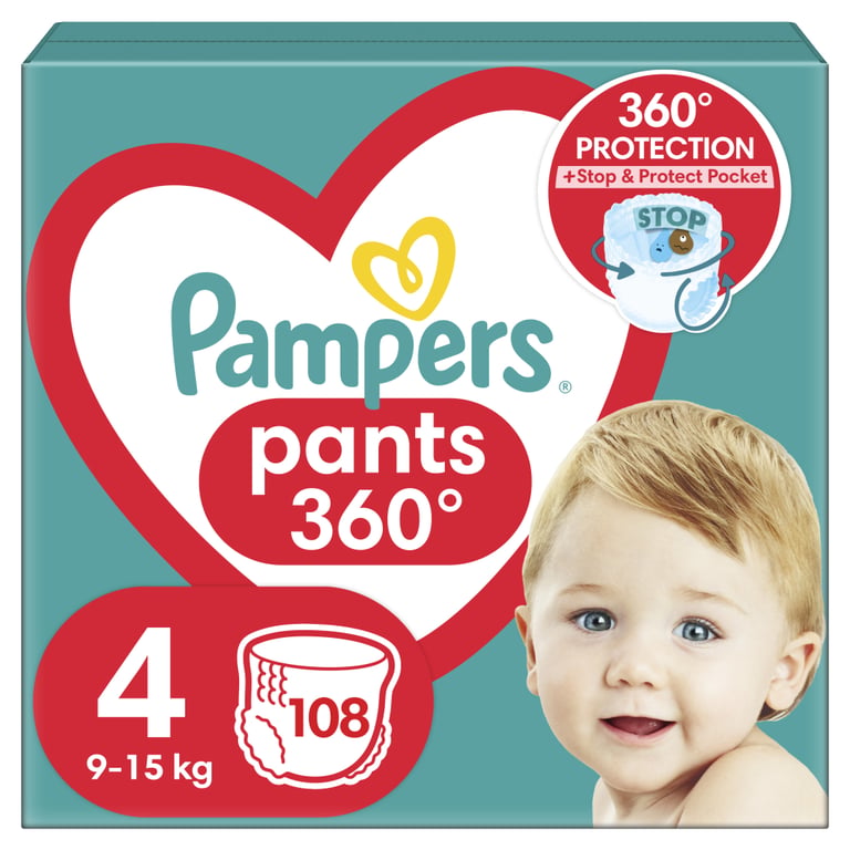 Підгузки Pampers трусики Maxi Pants Розмір 4 (9-15 кг) 108 шт (8006540069448) - фото 1