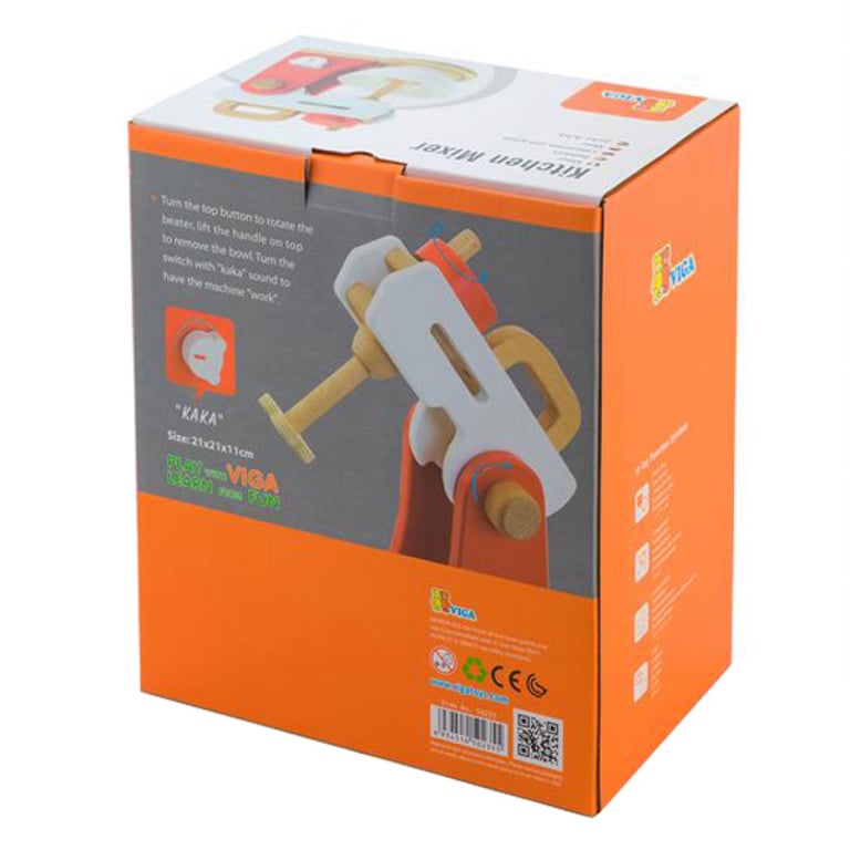 Ігровий набір Viga Toys міксер з дерева (50235FSC) - фото 4