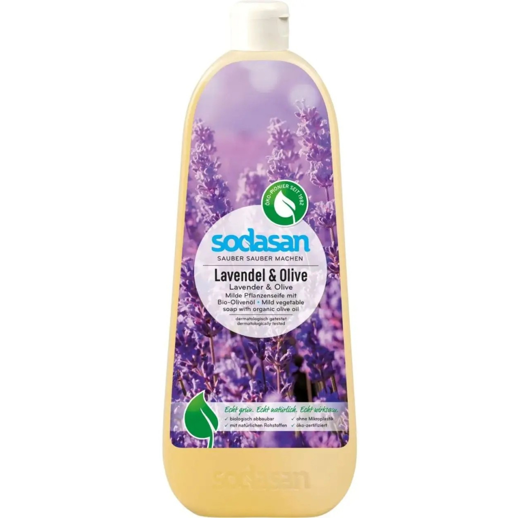 Рідке мило Sodasan Органічне Lavender-Olive 1 л (4019886079167)