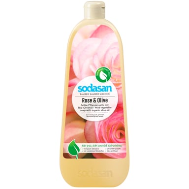 Рідке мило Sodasan органічне Rose-Olive тонізуюче 1 л (4019886076166) - фото 1