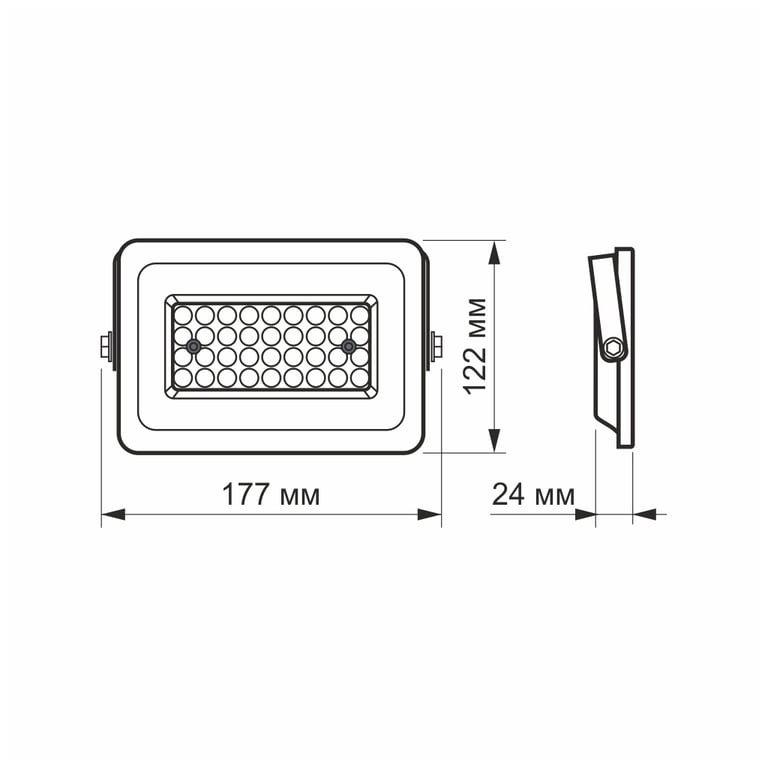 Прожектор Videx LED  30W 5000K 220V (VL-F2e-305W) - фото 4