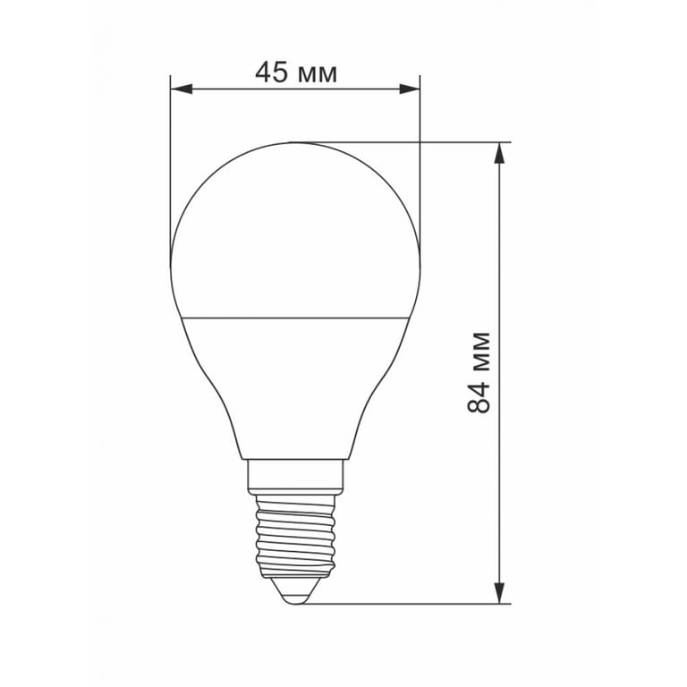 Лампочка Videx LED G45e 7W E14 3000K 220V (VL-G45e-07143) - фото 3