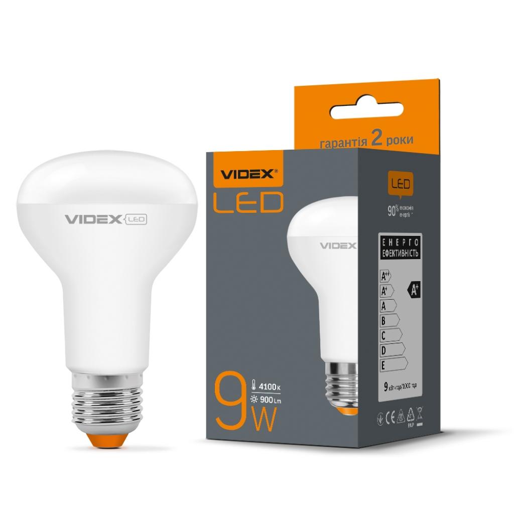 Лампочка Videx LED R63e 9W E27 4100K 220V (VL-R63e-09274) - фото 2 Лампочка Videx LED R63e 9W E27 4100K 220V (VL-R63e-09274) - фото 2