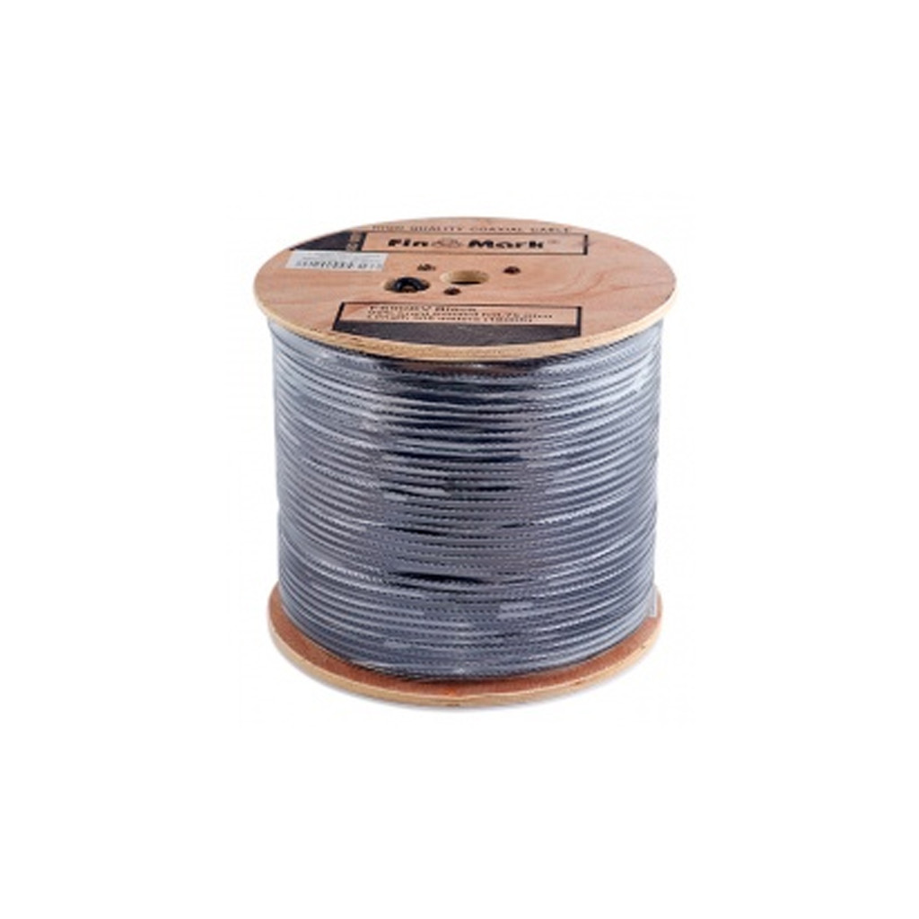 Кабель телевізійний FinMark RG-6 TRISHIELD, CU, 305м, black (F6TSVcu_305_black) - фото 2 Кабель телевізійний FinMark RG-6 TRISHIELD, CU, 305м, black (F6TSVcu_305_black) - фото 2