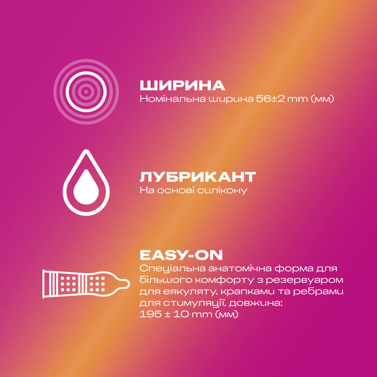 Презервативи Durex Pleasuremax з силіконовою змазкою з ребрами та крапками 3 шт. (5038483203989) - фото 2