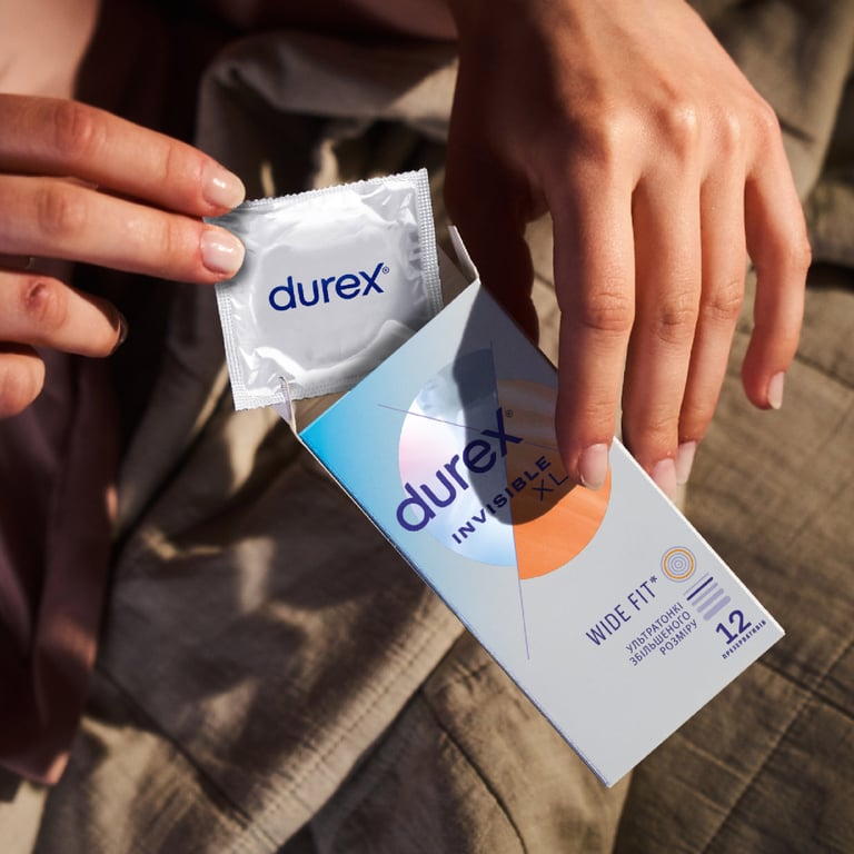 Презервативи Durex Invisible XL ультратонкі збільшеного розміру (ширші) 12 шт. (5052197057119) - фото 6