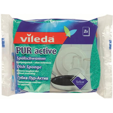 Губки кухонні Vileda Pur Active 2 шт. (4023103083943) - фото 1