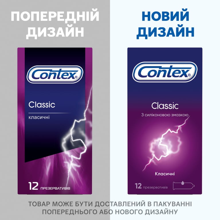 Презервативи Contex Classic латексні з силіконовою змазкою (класичні) 12 шт. (5060040302552) - фото 5