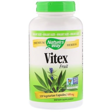 Трави Nature's Way Вітекс, Vitex Fruit, 400 mg, 100 капсул (NWY-11923) - фото 1