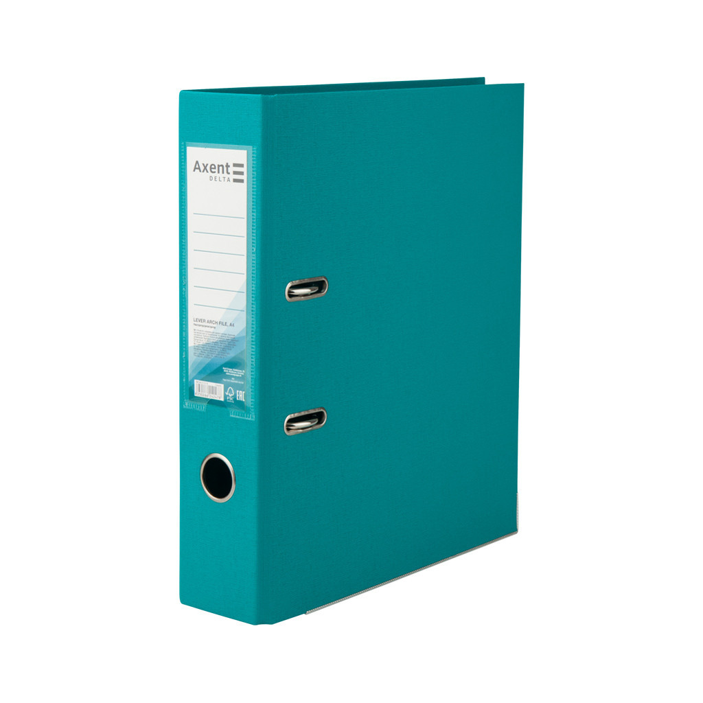 Папка - реєстратор Delta by Axent A4 75 мм РР Бірюзова (D1712-16C) - фото 1