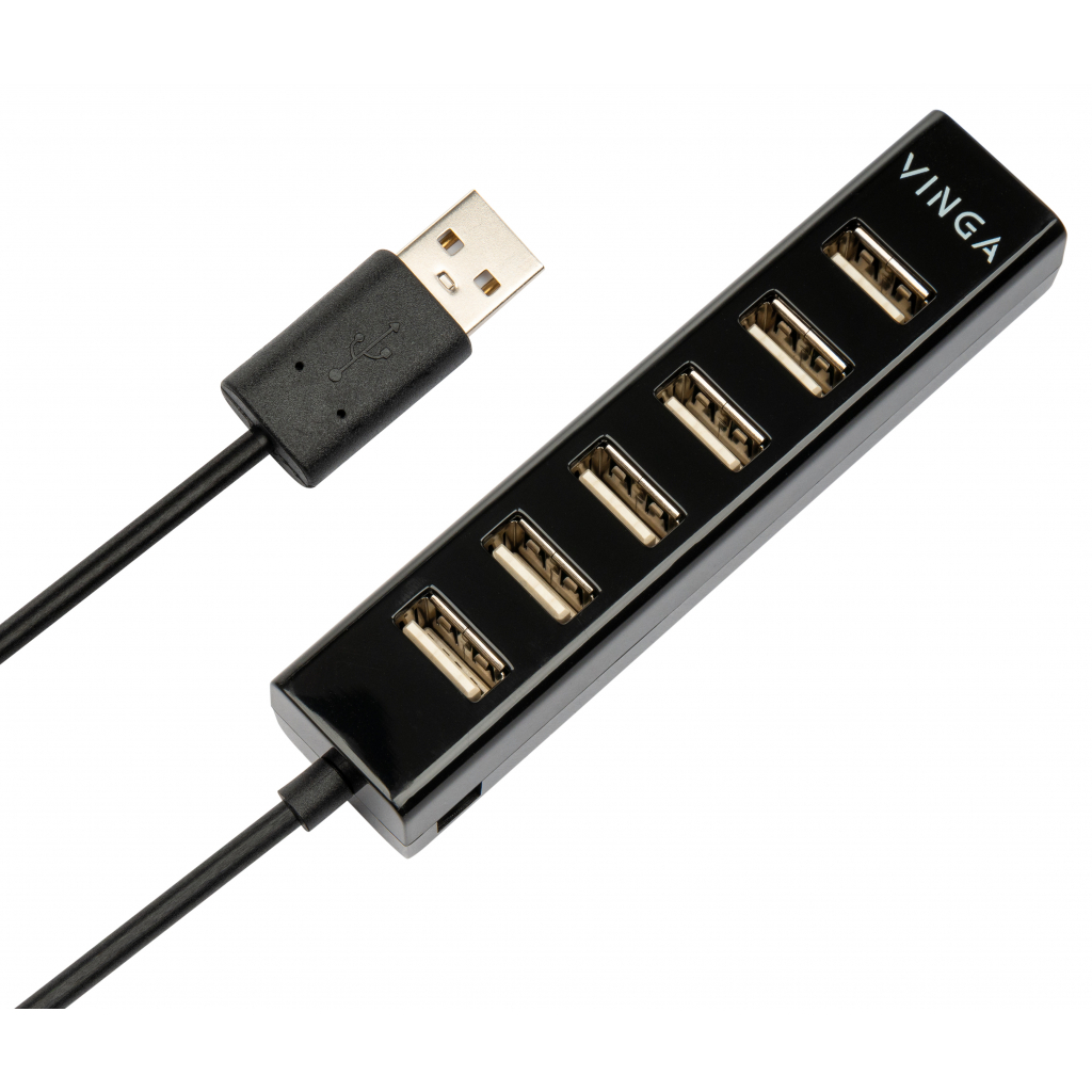 Концентратор Vinga USB2.0 to 7*USB2.0 HUB (VHA2A7) - головне фото
