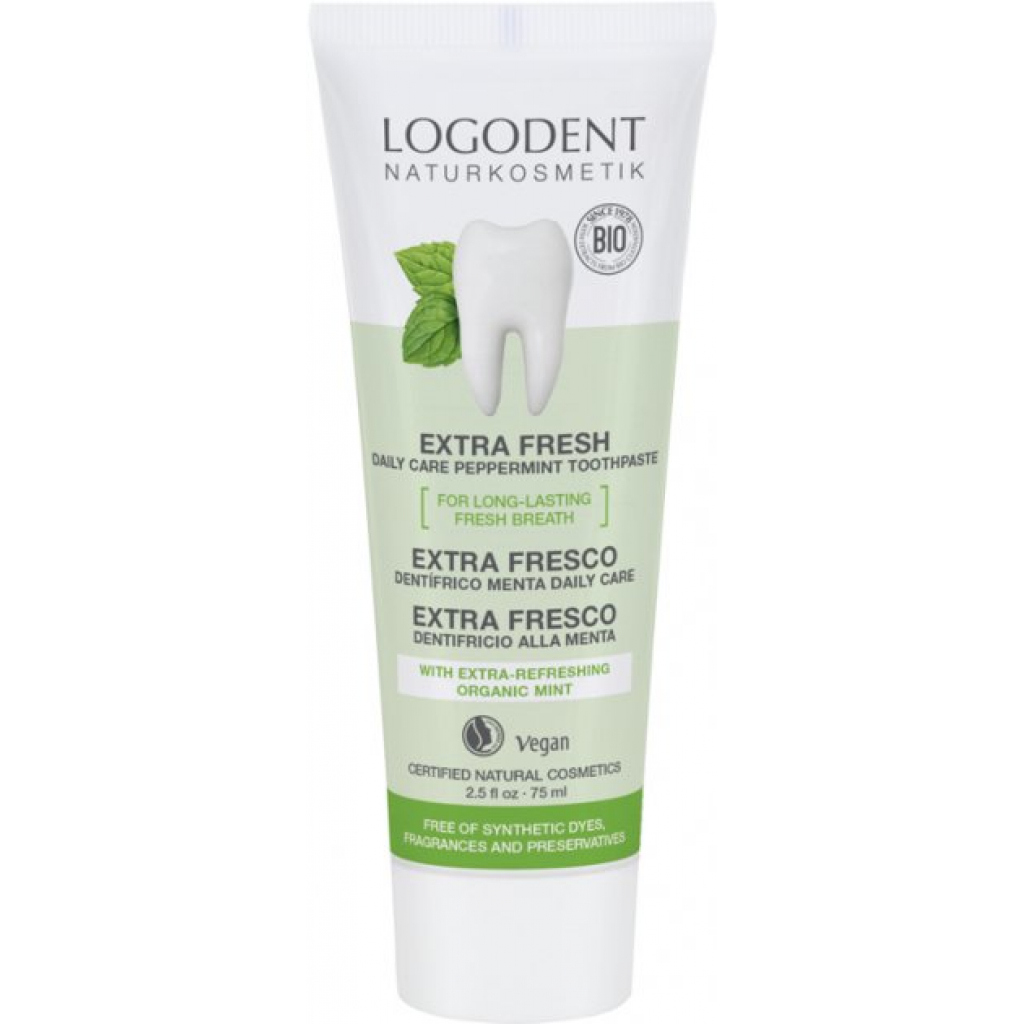 Зубна паста Logona Освіжаюча М'ята 75 мл (4017645017252) - фото 1