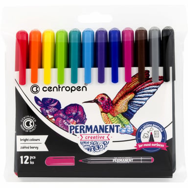 Набір маркерів Centropen набір Permament creative 12 кольорів (2896/12) - фото 1