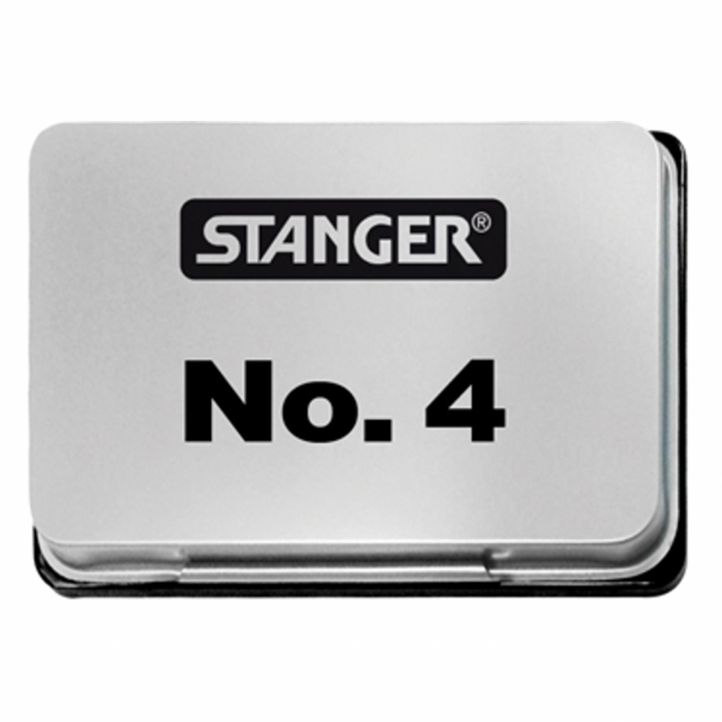 Подушка штемпельна Stanger 68х48 мм чорна №4 (380001) - фото 1