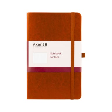 Блокнот Axent Partner Lux, 125х195, 96арк, кл, коричневий (8202-19-A) - фото 1