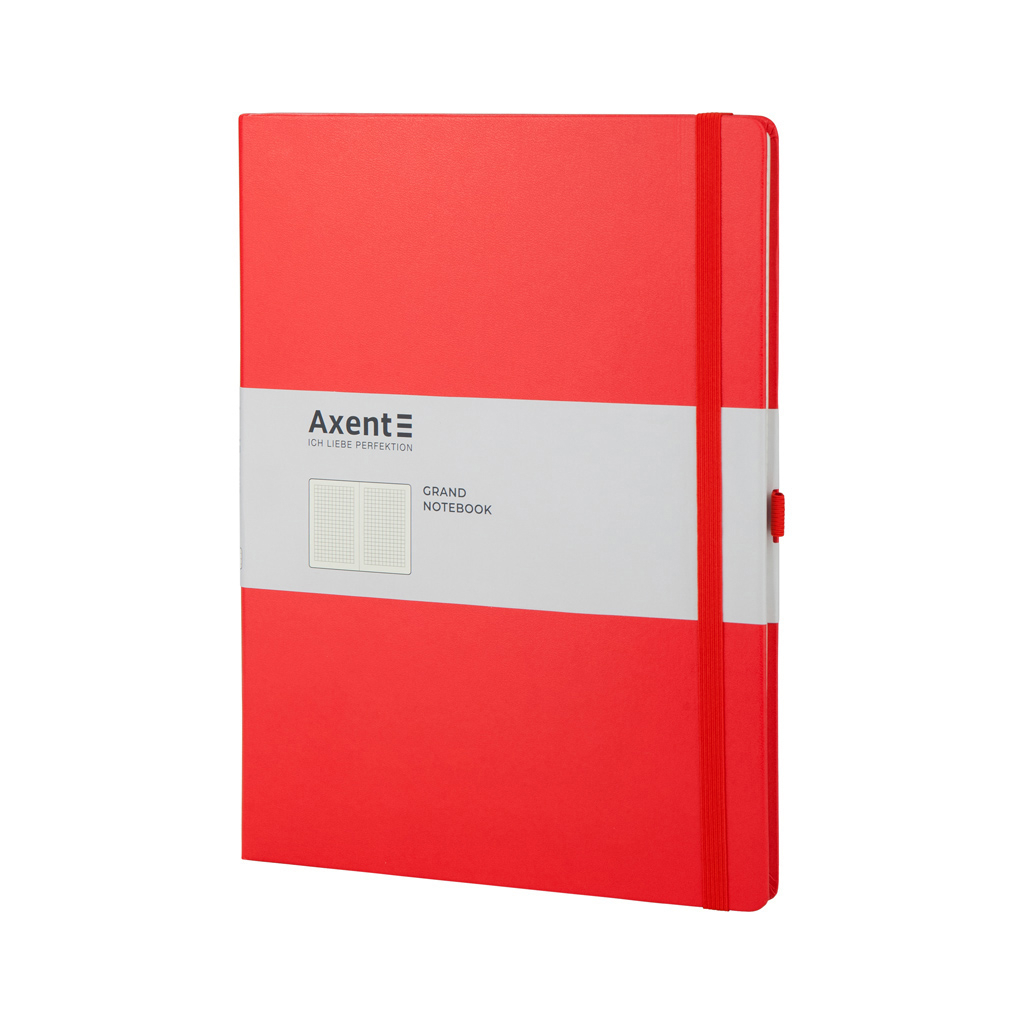 Блокнот Axent Partner Grand, 210х295, 100 арк, кліт, червоний (8203-06-A) - фото 2 Блокнот Axent Partner Grand, 210х295, 100 арк, кліт, червоний (8203-06-A) - фото 2