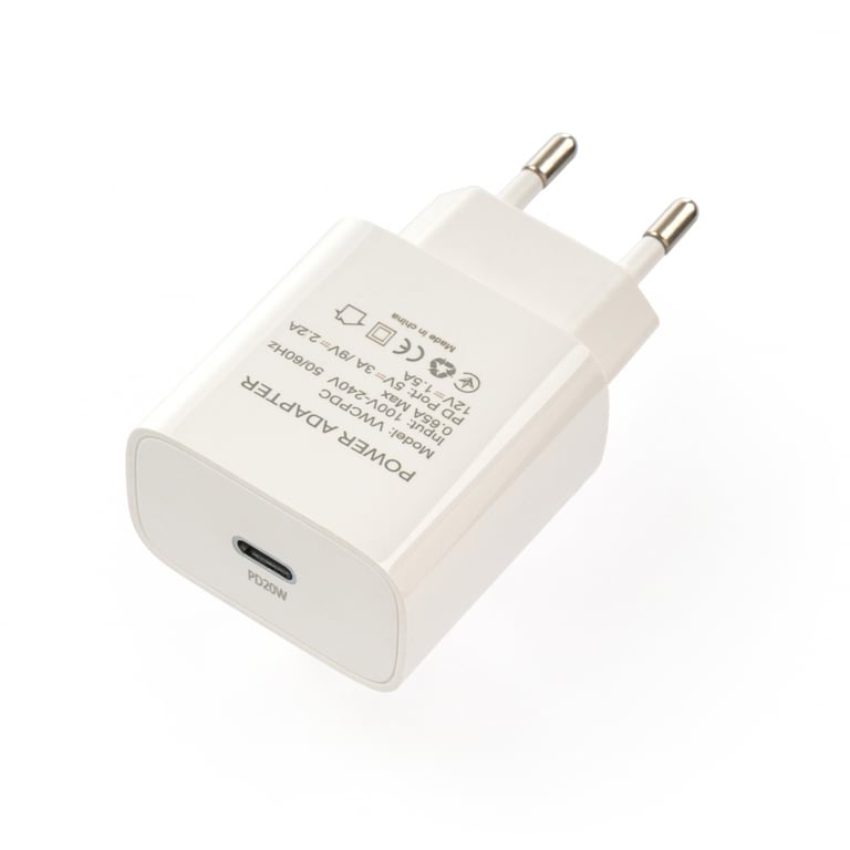 Зарядний пристрій Vinga PD Type-C 20W Charger white (VWCPDC) - фото 3