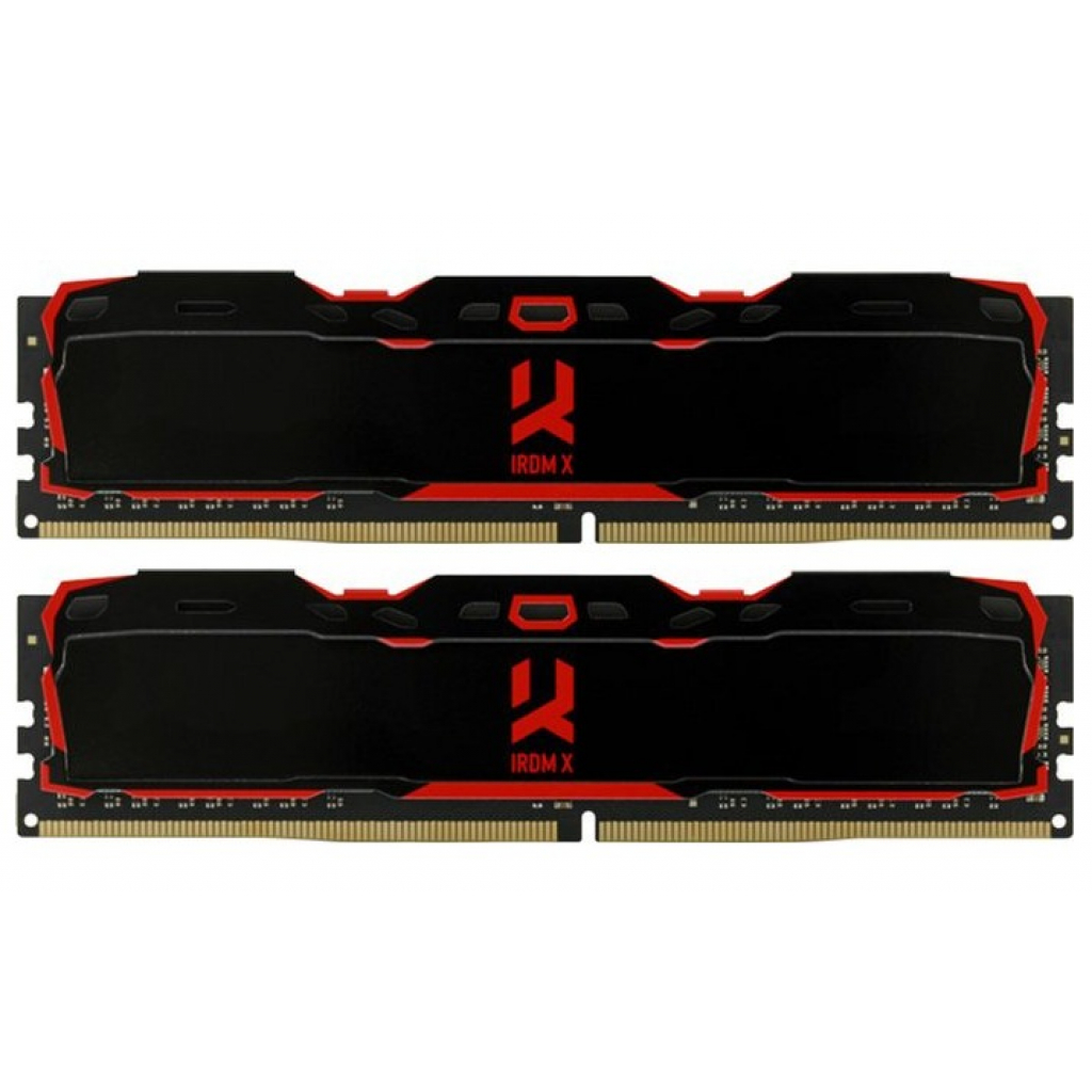 Модуль пам'яті для комп'ютера DDR4 16GB (2X8GB) 3200 MHz IRDM X Black Goodram (IR-X3200D464L16SA/16GDC) - фото 1 Модуль пам'яті для комп'ютера DDR4 16GB (2X8GB) 3200 MHz IRDM X Black Goodram (IR-X3200D464L16SA/16GDC) - фото 1