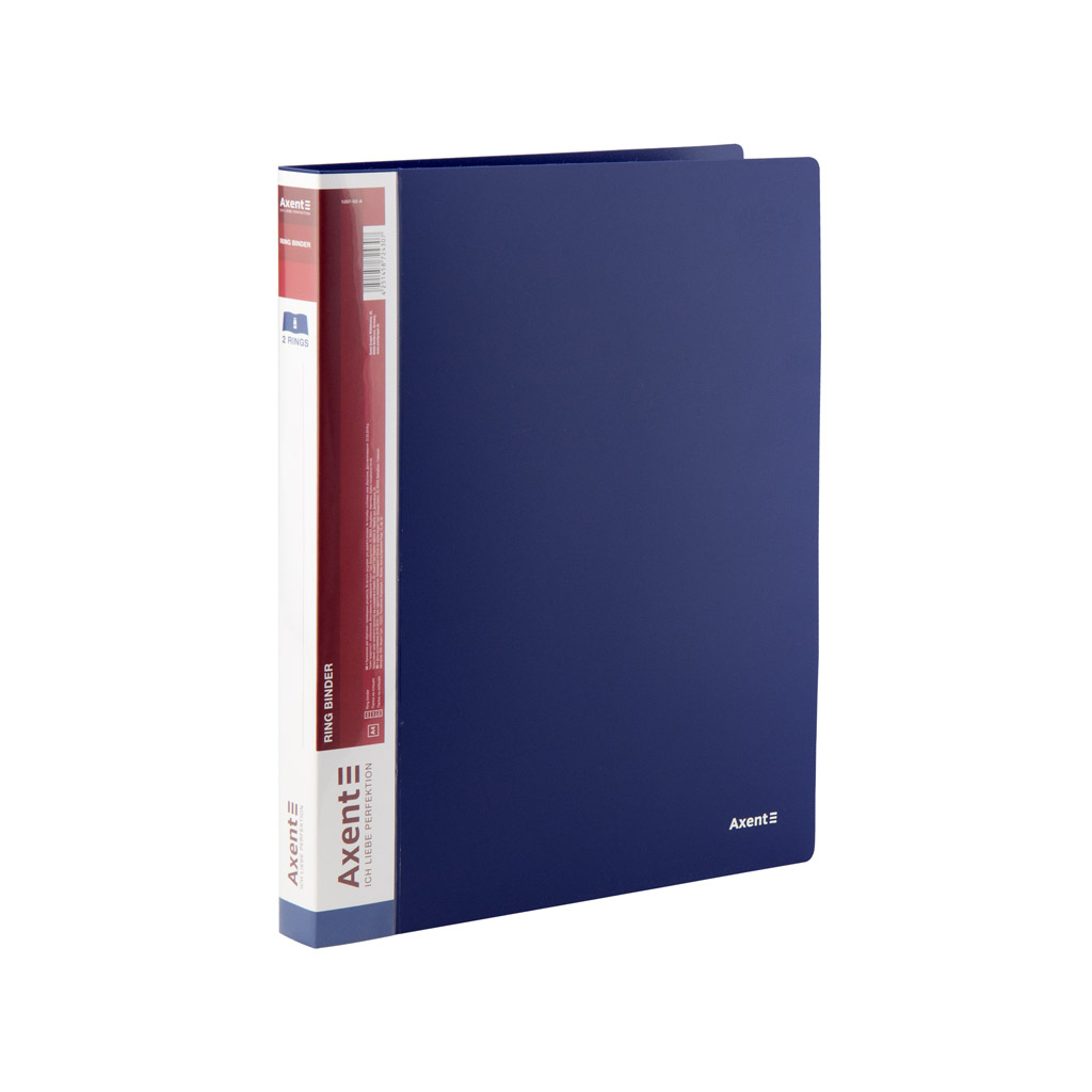 Папка на кільцях Axent А4 з 2-ма кільцями 700 мкм 25 мм Синя (1207-02-A) Папка на кільцях Axent А4 з 2-ма кільцями 700 мкм 25 мм Синя (1207-02-A)