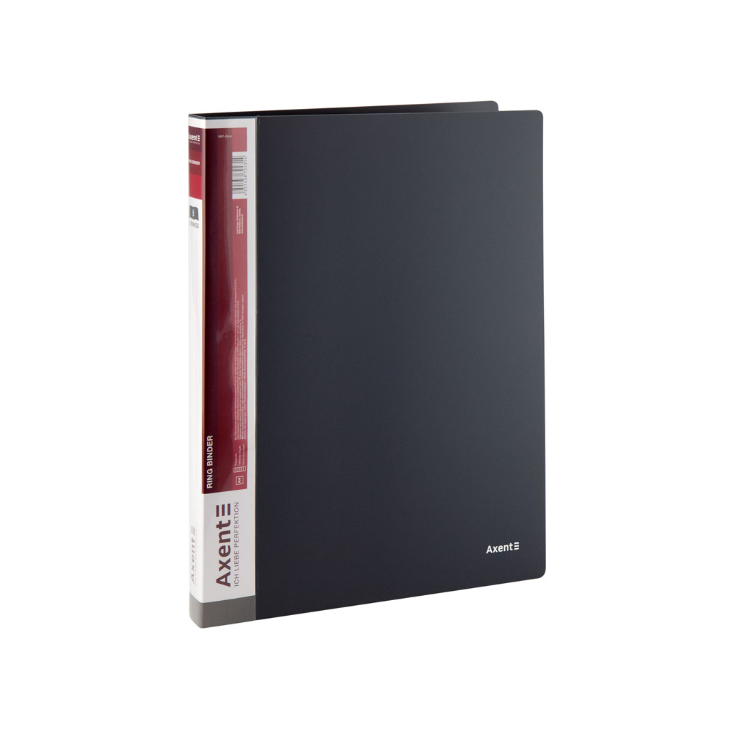 Папка на кільцях Axent А4 з 2-ма кільцями 700 мкм 25 мм Сіра (1207-03-A) - фото 1
