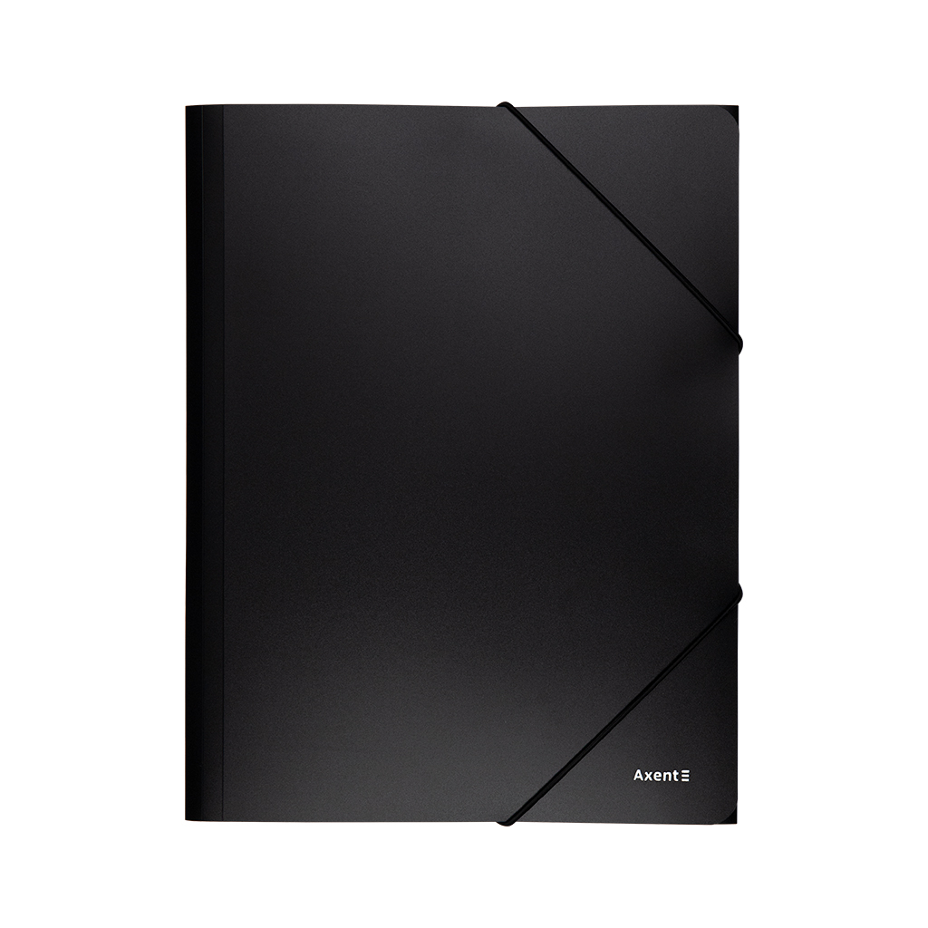 Папка на резинках Axent A4 500 мкм black (1508-01-A) Папка на резинках Axent A4 500 мкм black (1508-01-A)