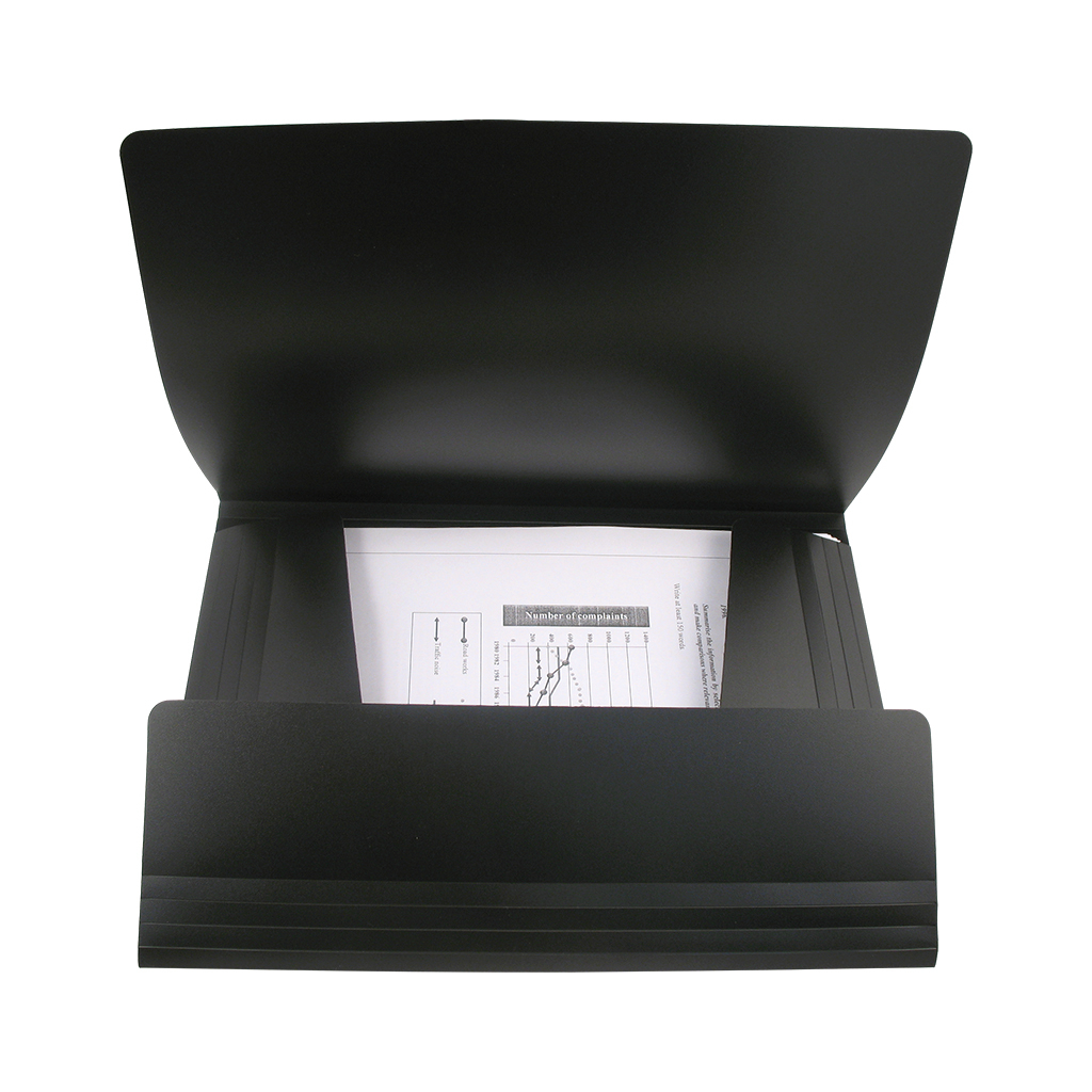 Папка на резинках Axent A4 500 мкм black (1508-01-A) - фото 2 Папка на резинках Axent A4 500 мкм black (1508-01-A) - фото 2