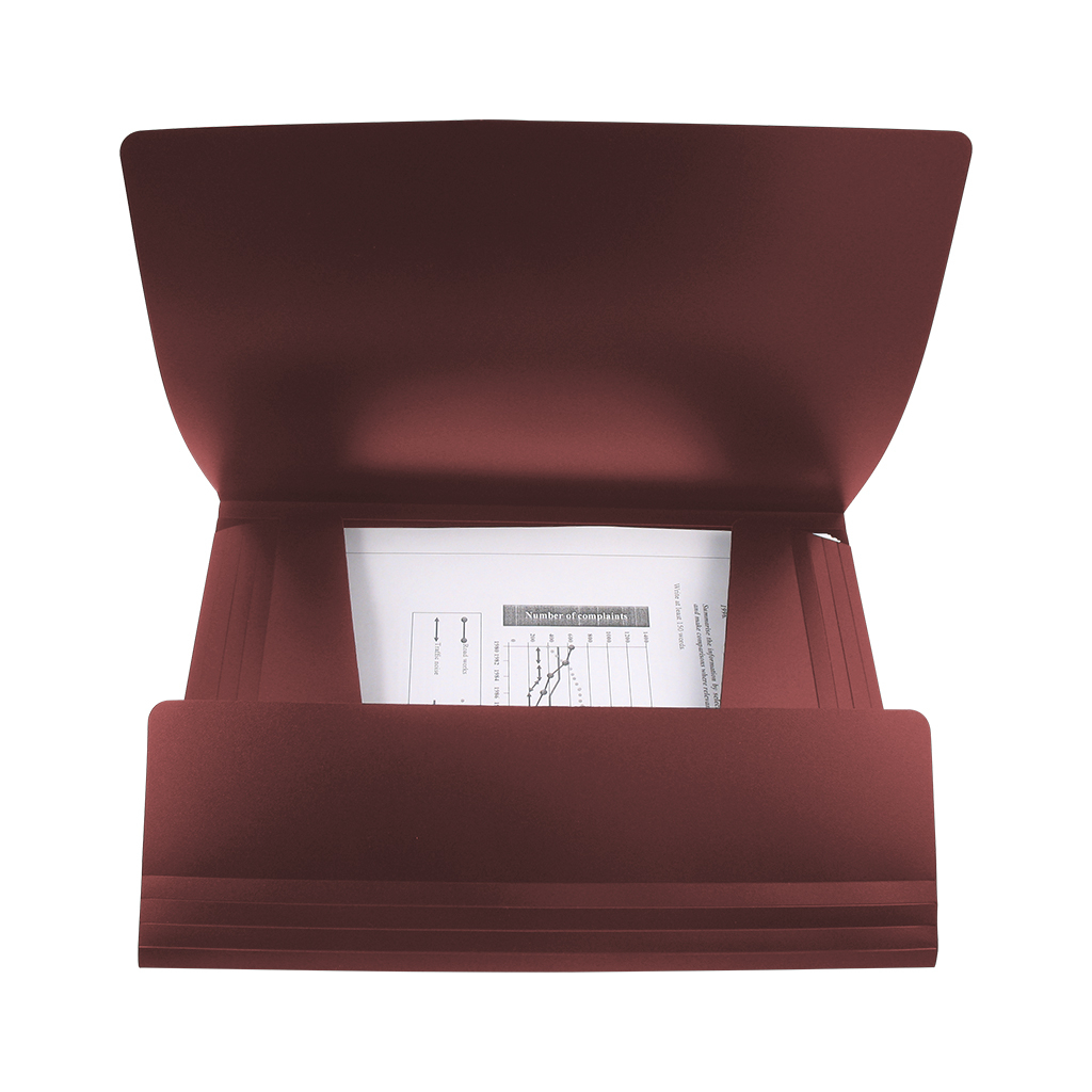 Папка на резинках Axent A4 500 мкм burgundy (1508-04-A) - фото 2 Папка на резинках Axent A4 500 мкм burgundy (1508-04-A) - фото 2