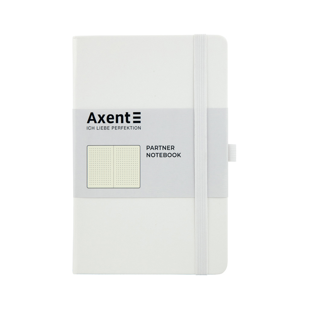 Книга записна Axent Partner 125х195 мм в точку 96 аркушів Біла (8306-21-A) - головне фото